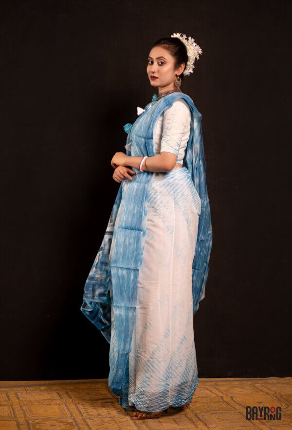 সেমি মসলিন টাইডাই শাড়ি - Image 2